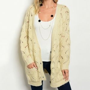 Boho cardigan sweater